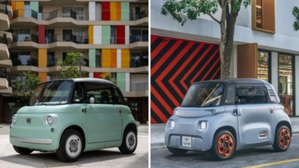 И един странен участник. Stellantis пусна на пазара  няколко електрически миниколи. Пионерът беше Citro&euml;n Ami, дълъг 2410 мм. Този модел е оборудван с електродвигател с мощност 6 kW  и има пробег от 75 км. Идеално за новата еко зона на София и липсата на места за пакиране, тъй като служебните станаха повече от останалите.
Неговият близнак от техническа гледна точка е Fiat Topolino , който в сравнение с френския модел има по-изчистен дизайн и напомня на 500 от 1957 година. Същите технически характеристики има и Opel Rocks-E , който не се продава обаче в доста страни на Европа.